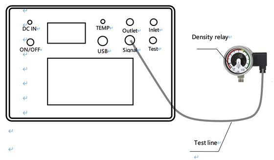 SF6 Density Relay ChecSF6 Density Meter Check 0.2 Level